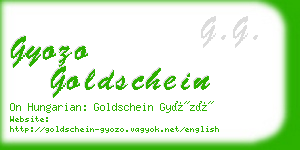 gyozo goldschein business card